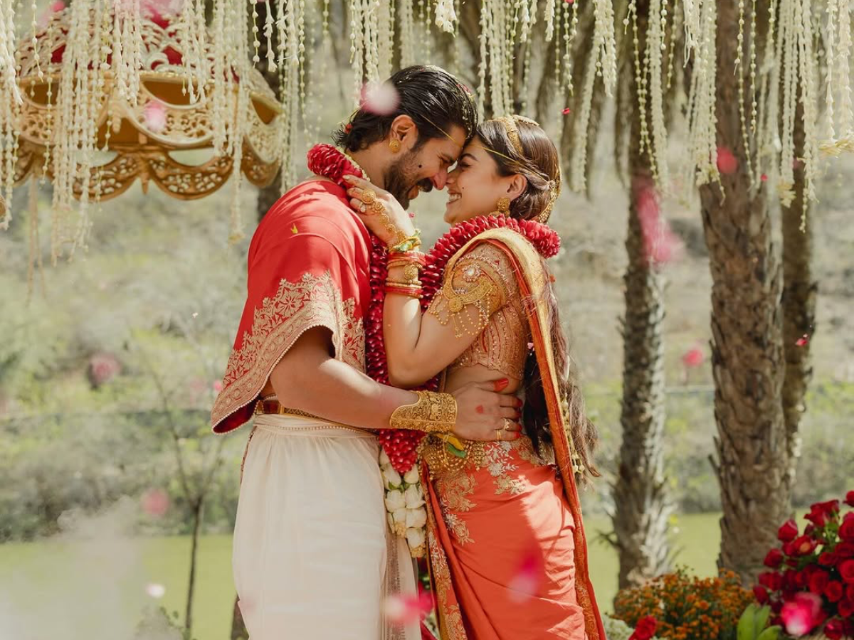 Rashmika Mandanna and Vijay Deverakonda celebrate their wedding day, blending Telugu and Kodava traditions with heartfelt vows and joyful moments in Udaipur. - Photo Gallery