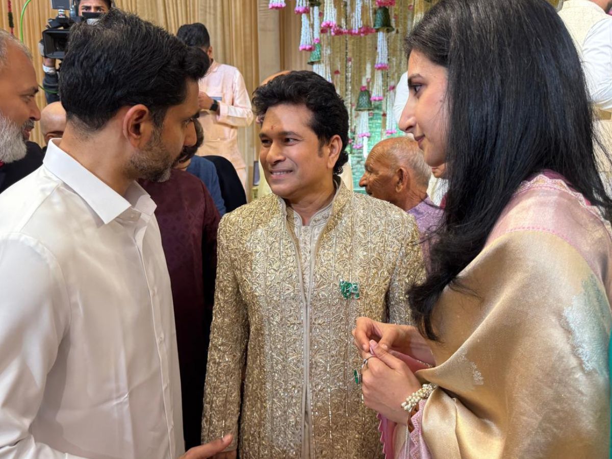 In Pics: Arjun Tendulkar Weds Saaniya Chandhok in Star-Studded Ceremony With MS Dhoni, Jay Shah, Rahul Dravid And Others In Attendance - Gallery Image