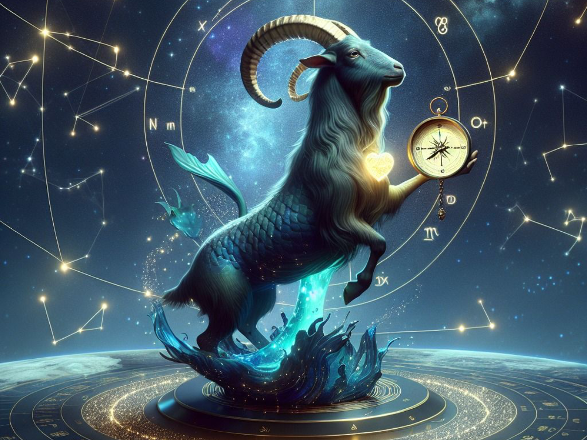 Capricorn symbol with Moon in Earth’s shadow, representing clarity and opportunity. - Photo Gallery