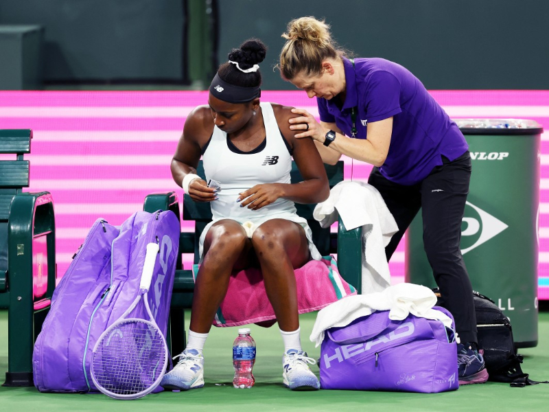 कोको गॉफ आर्म इजा