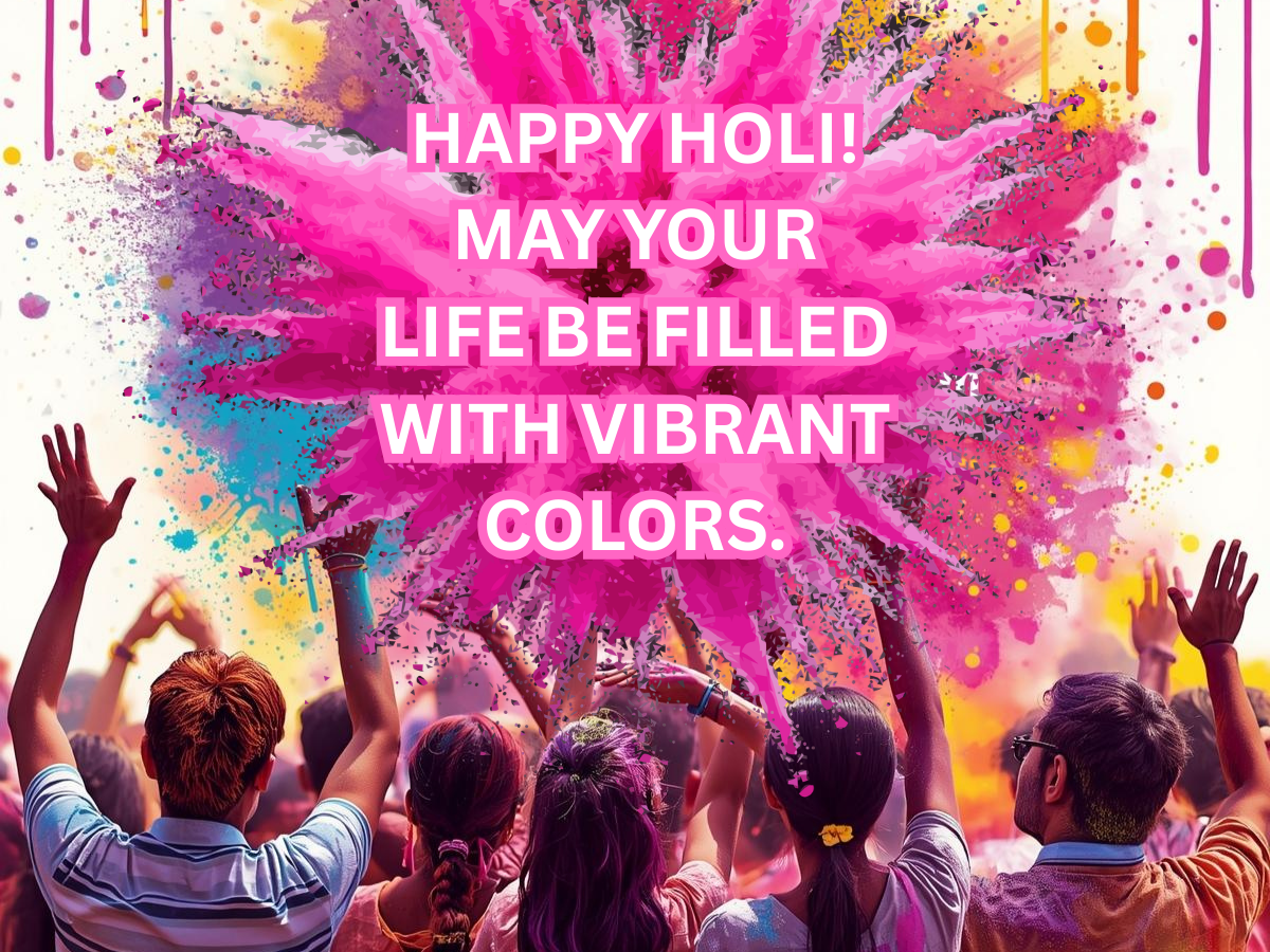 Happy Holi Wishes 2026: Best 20+ Short and Sweet Holi Wishes to Share with Your Friends, Family & Loved Ones | Inside Images Messages - Gallery Image
