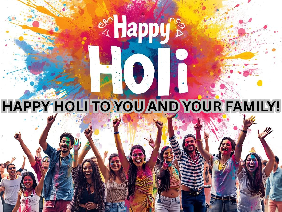 Happy Holi Wishes 2026: Best 20+ Short and Sweet Holi Wishes to Share with Your Friends, Family & Loved Ones | Inside Images Messages - Gallery Image