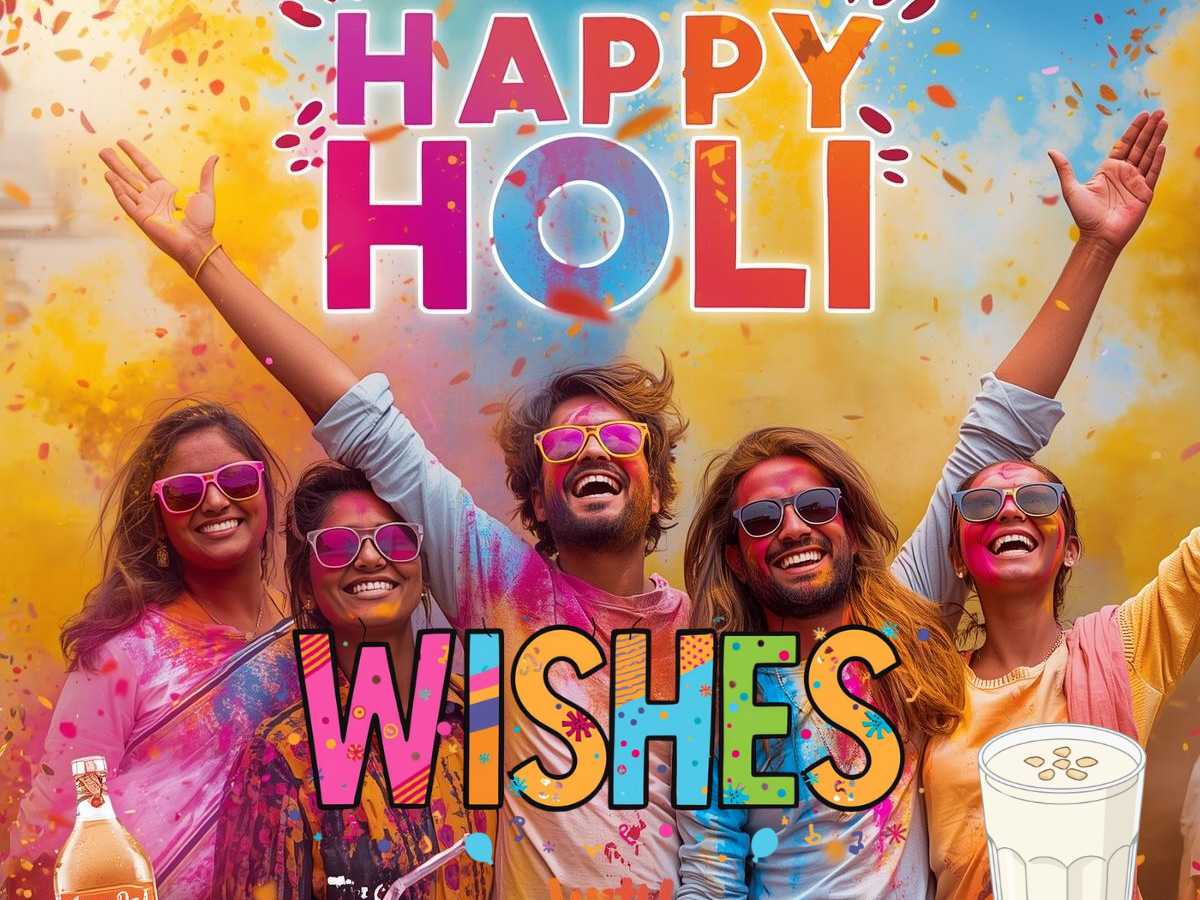 HAPPY HOLI WISHES 2026: Find simple, meaningful, and cheerful Holi wishes to send your loved ones and make the festival more vibrant and special. - Photo Gallery