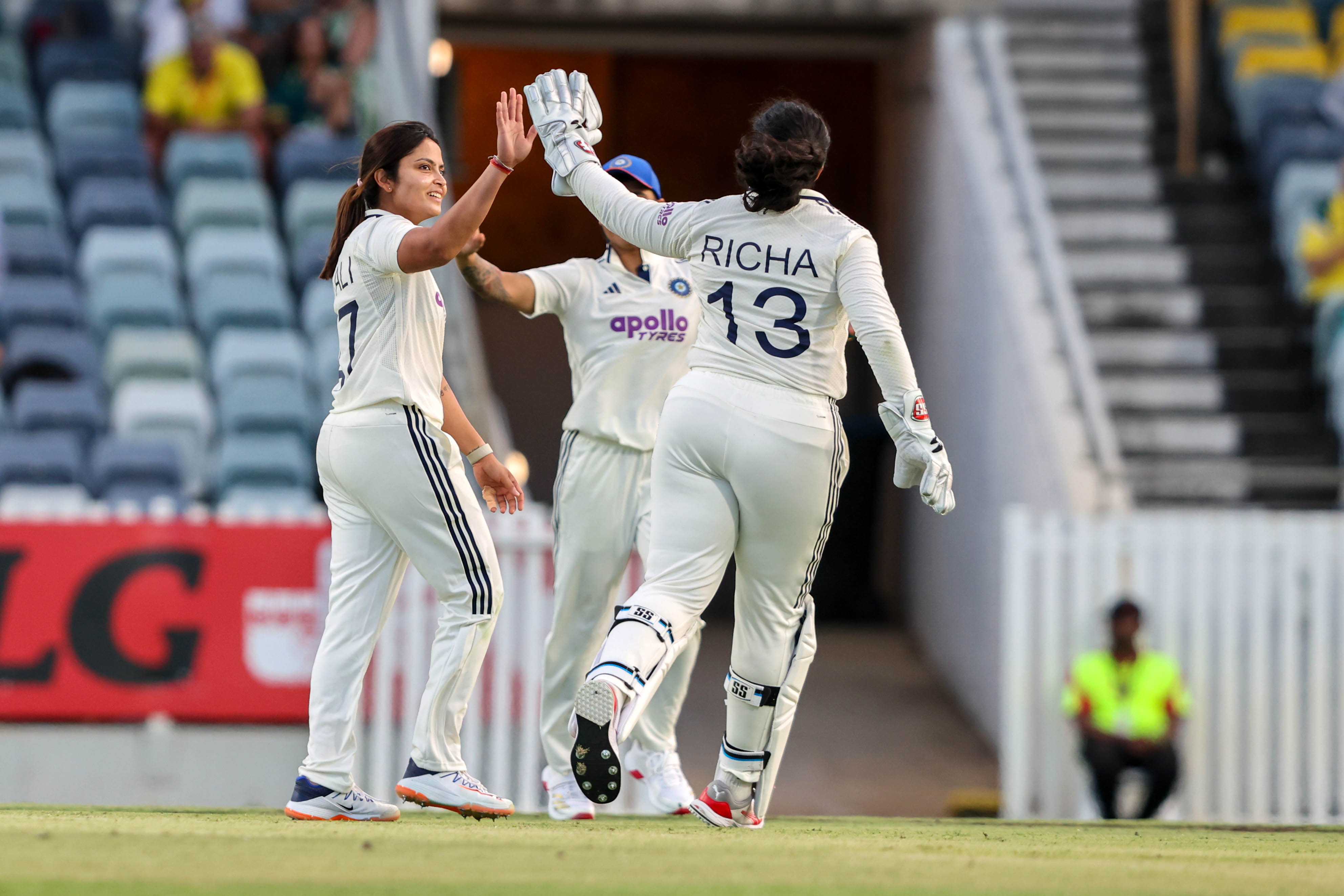 Meet Mumbai-Born Sayali Satghare: RCB Pacer Who Emerged as Bright Spot In AUS-W vs IND-W Pink-Ball Test | In Pics - Gallery Image