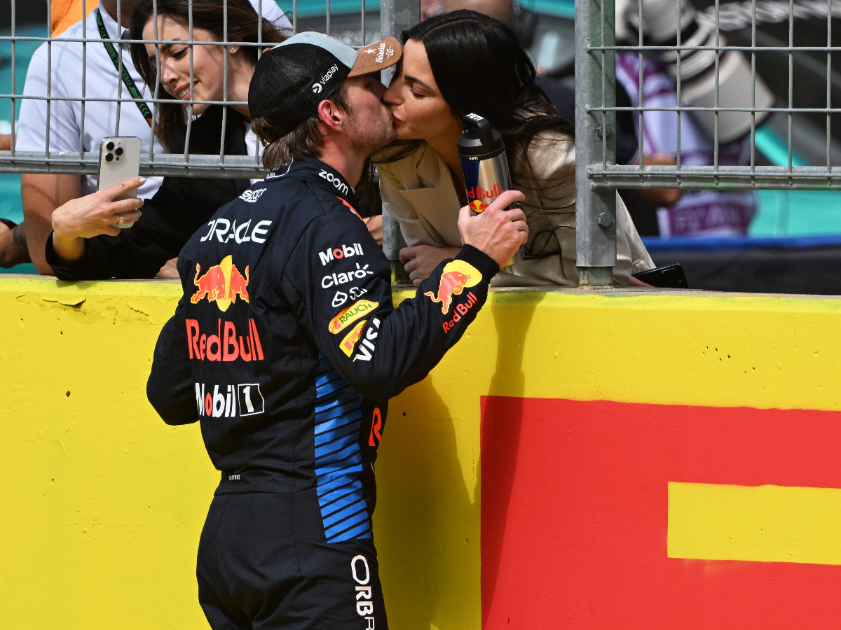Max Verstappen with Kelly Piquet Max Verstappen with Kelly Piquet