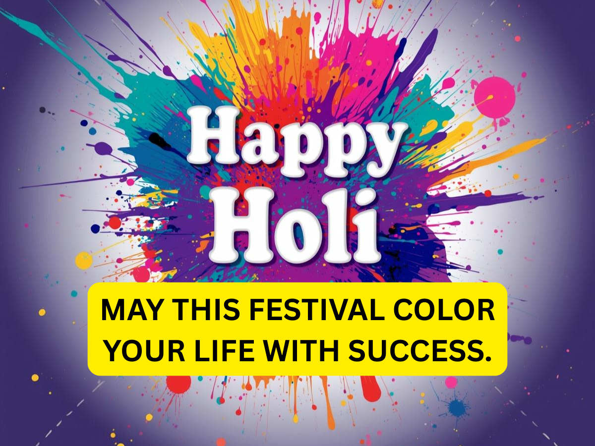 Happy Holi Wishes 2026: Best 20+ Short and Sweet Holi Wishes to Share with Your Friends, Family & Loved Ones | Inside Images Messages - Gallery Image