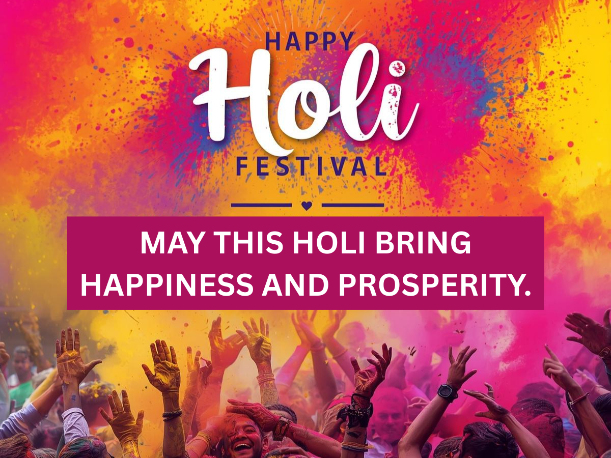 Happy Holi Wishes 2026: Best 20+ Short and Sweet Holi Wishes to Share with Your Friends, Family & Loved Ones | Inside Images Messages - Gallery Image
