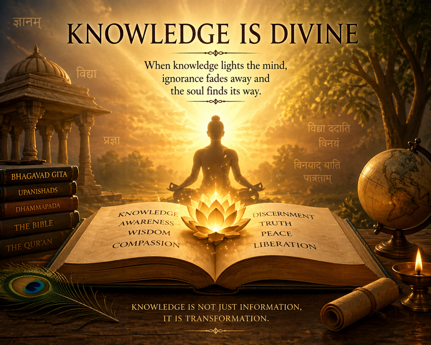 Knowledge is divine