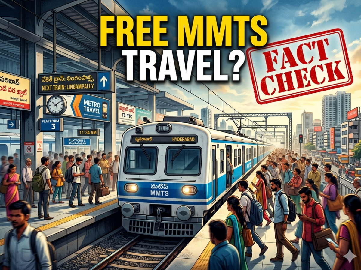 Fact Check: Has the Telangana Government Really Approved Free Travel for All on Hyderabad MMTS in Hyderabad from June 2, or is the Plan Still Awaiting Final Clearance?
