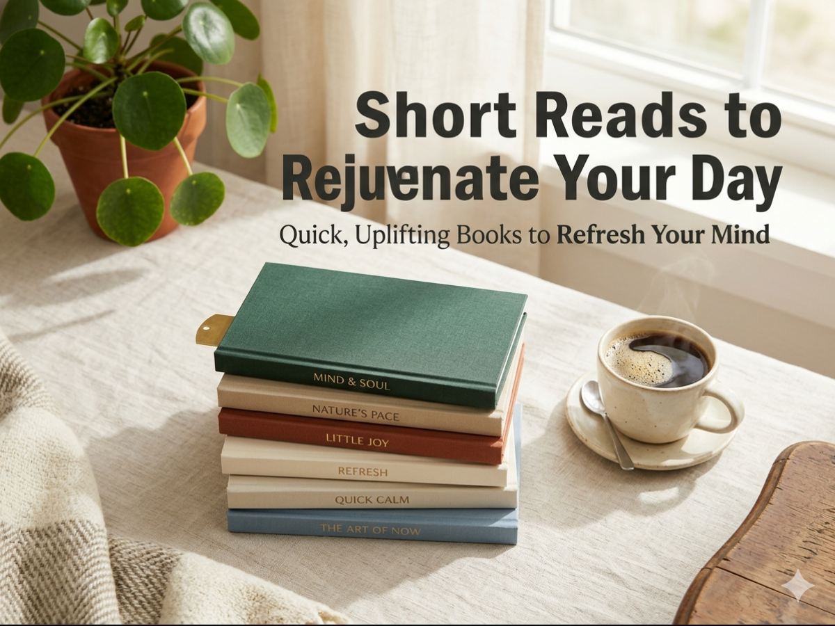 Must-Read Books: Short Reads to Rejuvenate Your Day | Quick, Uplifting Books to Refresh Your Mind & Reset Your Mood