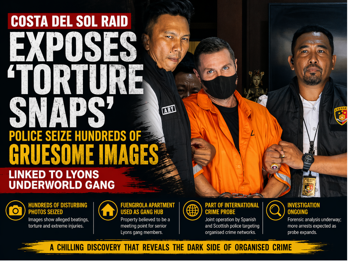 Costa Del Sol Raid Exposes ‘Torture Snaps’: Police Seize Hundreds Of Gruesome Images Linked To Lyons Underworld Gang