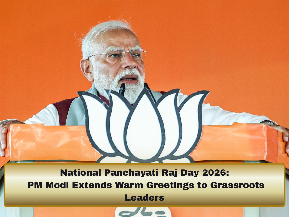 National Panchayati Raj Day 2026 (April 24): PM Modi Extends Warm Greetings to Grassroots Leaders, Calls Their Commitment to Public Service ‘Truly Inspiring’