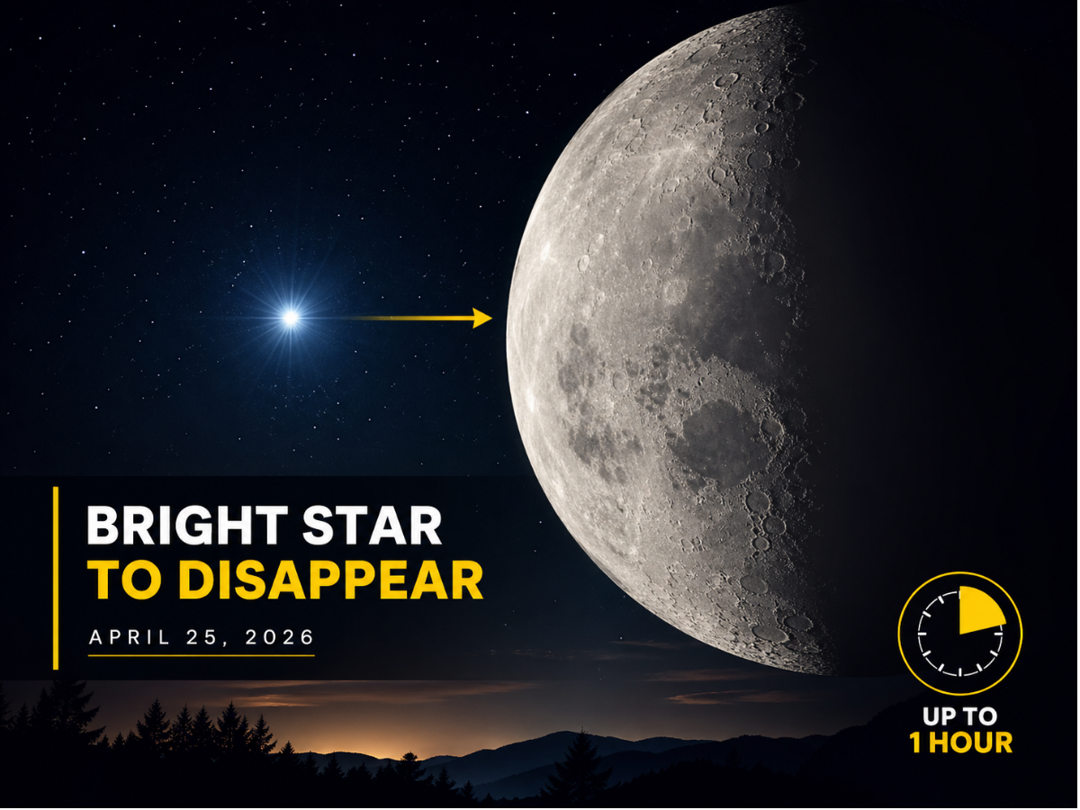 Rare Celestial Event Tonight (April 25, 2026): A Bright Star to Disappear for Nearly an Hour — What’s Causing This Phenomenon and How to Watch It Live