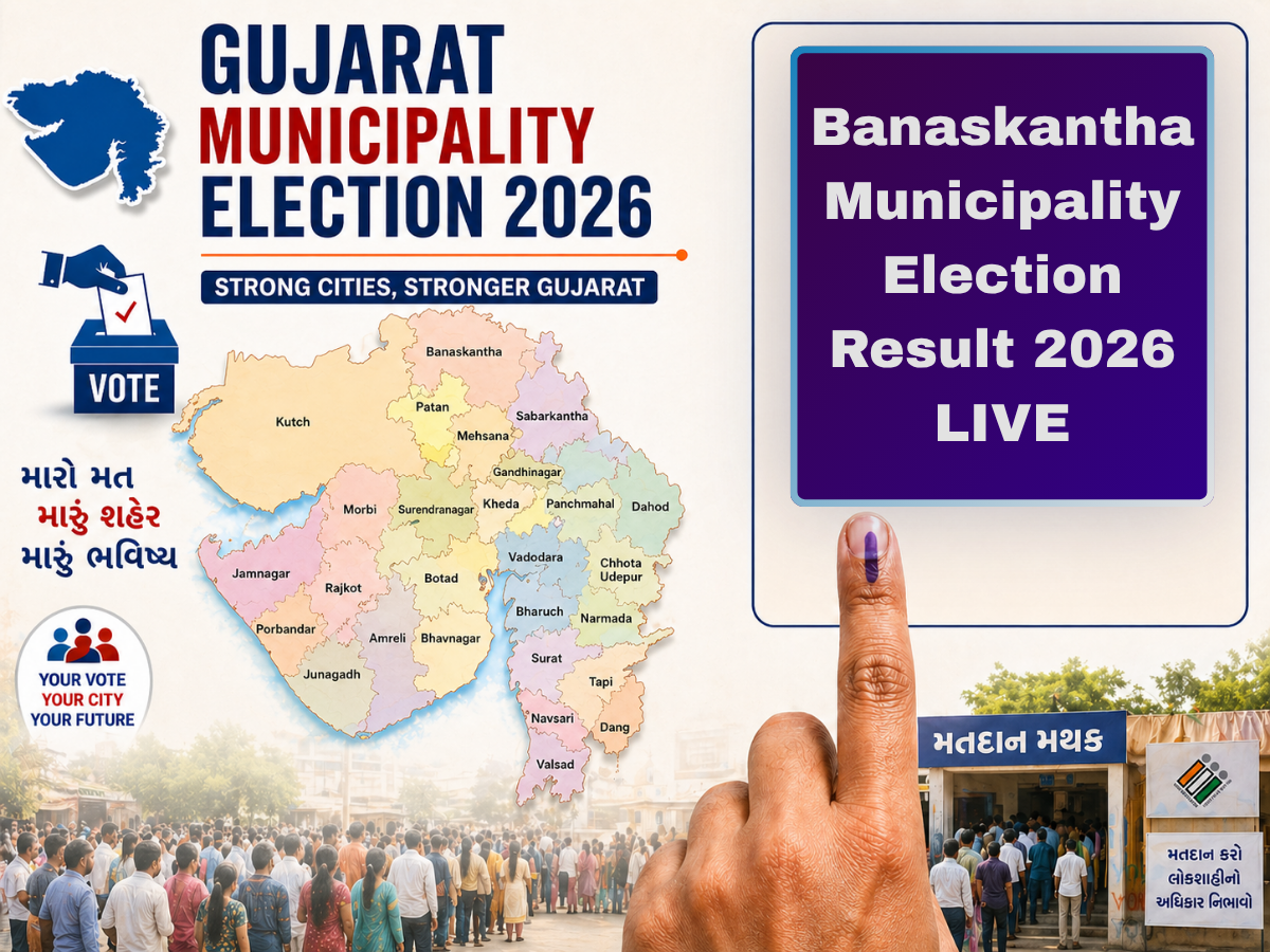 Banaskantha Municipality Election Result 2026 LIVE: Ward-Wise Winners, Party Trends, Nagarpalika Results and Latest Updates