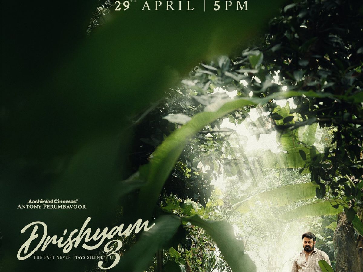Drishyam 3 Teaser Date Out: Mohanlal’s Malayalam Thriller Teaser Release Confirmed with New Poster Reveal
