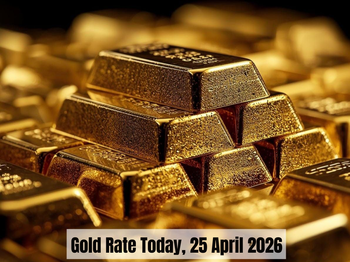Gold Rate Today [25 April, 2026]: Gold Rates Edges Lower to $4,741, Inflation Fears Weigh; Domestic Rates Steady to ₹1.54 Lakh/10g | Check City-Wise Price of 24K, 22K & 18K