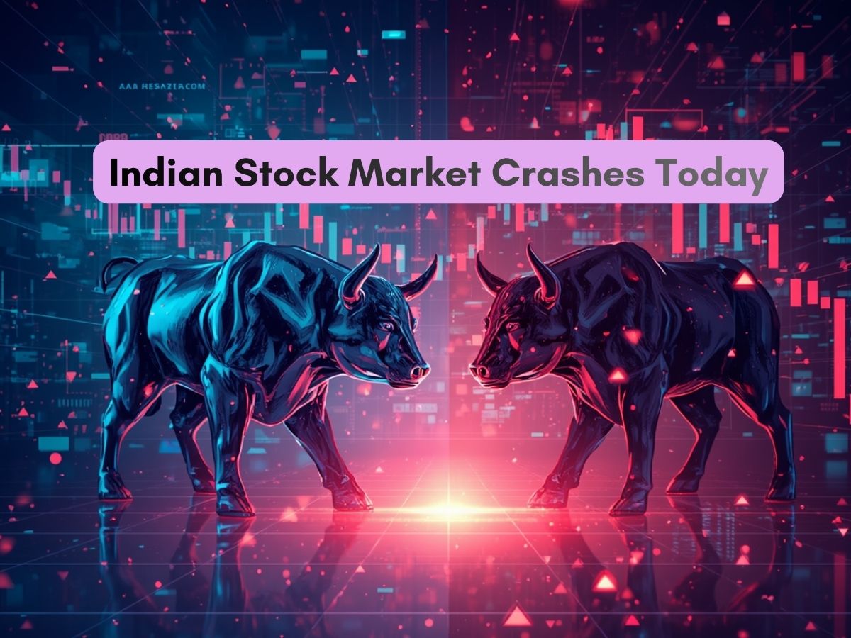 Indian Stock Market Crashes Today: BSE & NSE Drop Over 1% Amid Global Tensions, Oil Surge; Investors Risk To Lose ₹9 Lakh Crore