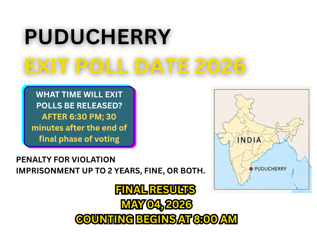 Puducherry Exit Poll Date 2026: Is the Exit Poll Still Banned Today? Election Commission Rule, Results, & More