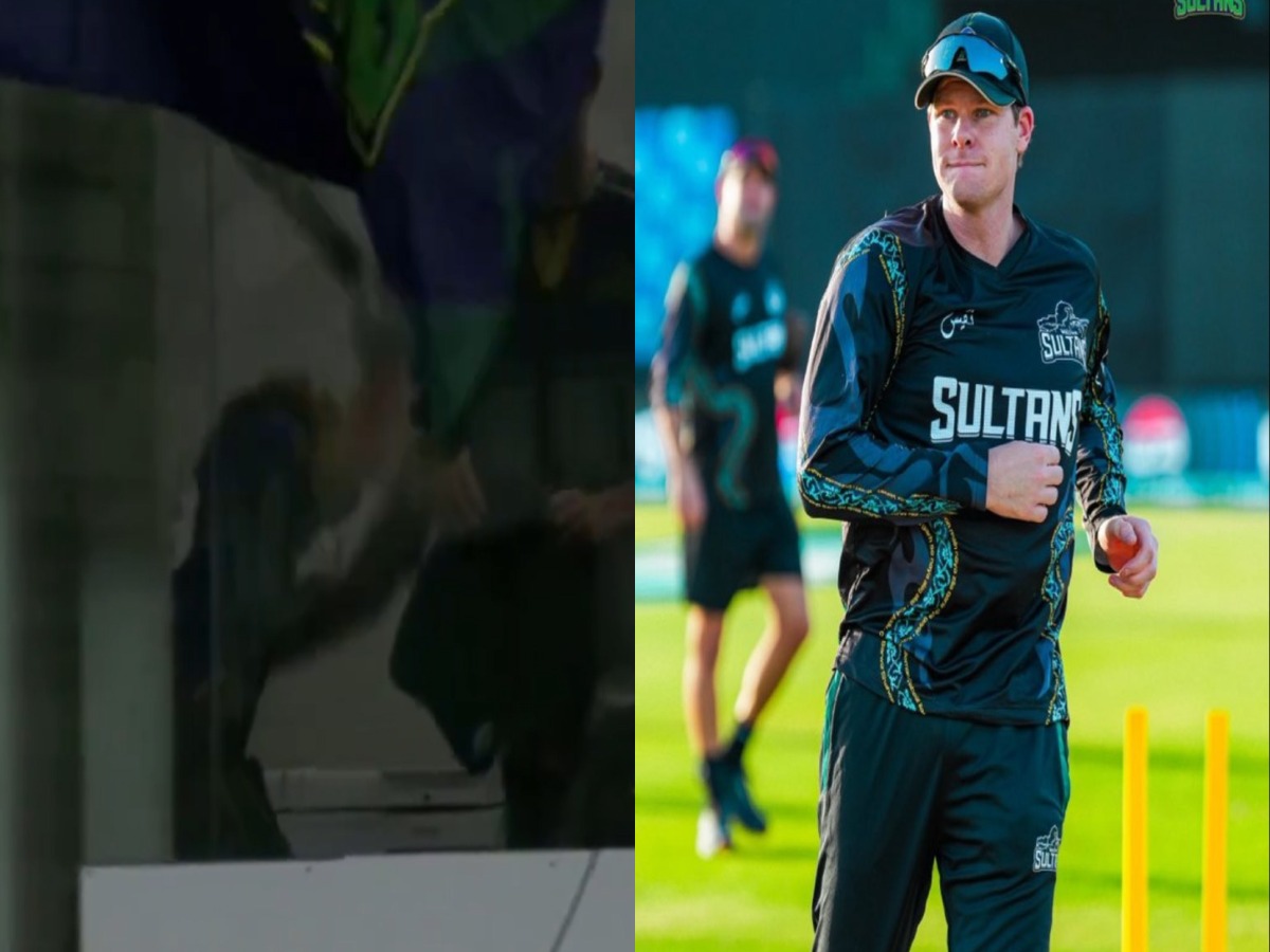 WATCH: Frustrated Steve Smith Thrashes His Bat In Dressing Room After Getting Dismissed In HYK vs MUL PSL 2026 Eliminator Clash | Multan Sultans Batting Collapses In Lahore