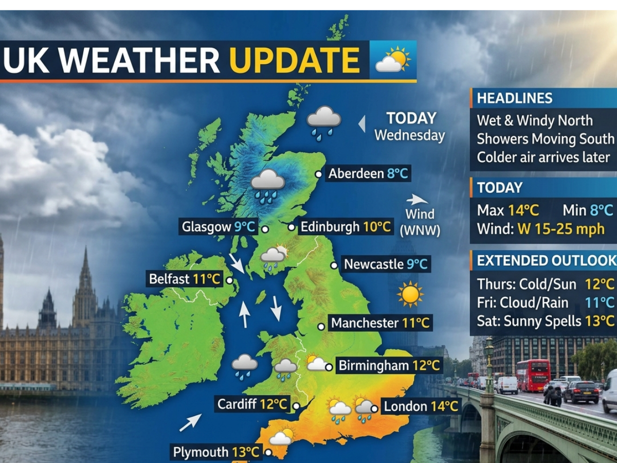 UK Weather Update: UK to Experience 30-hour Cold Wave as Mercury Drops | Check Full Weather Forecast