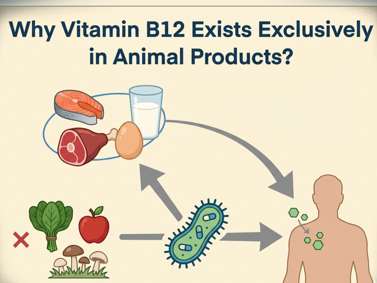 Why Vitamin B12 Exists Exclusively in Animal Products? Know Key Reasons & Considerations for Vegetarians & Vegans
