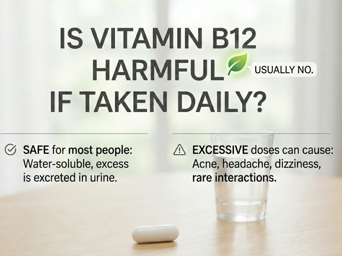 Is Vitamin B12 Harmful if taken Daily? Check the Right Intake of Vitamin B12, Natural Sources, Things to Avoid & More