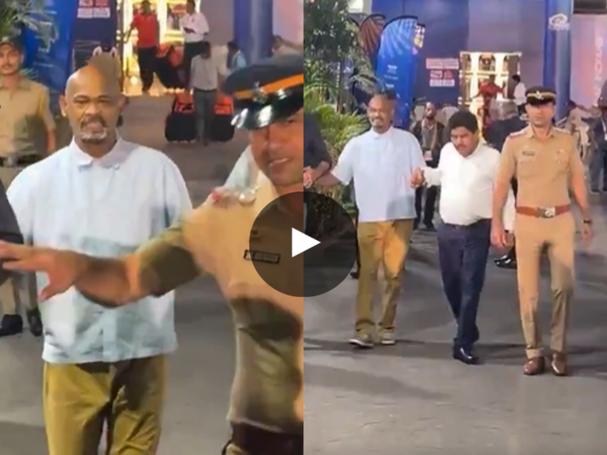 Vinod Kambli Viral Video: Ailing Ex India Star Braves Severe Health To Support Sachin Tendulkar's Mumbai Indians At Wankhede for IPL 2026