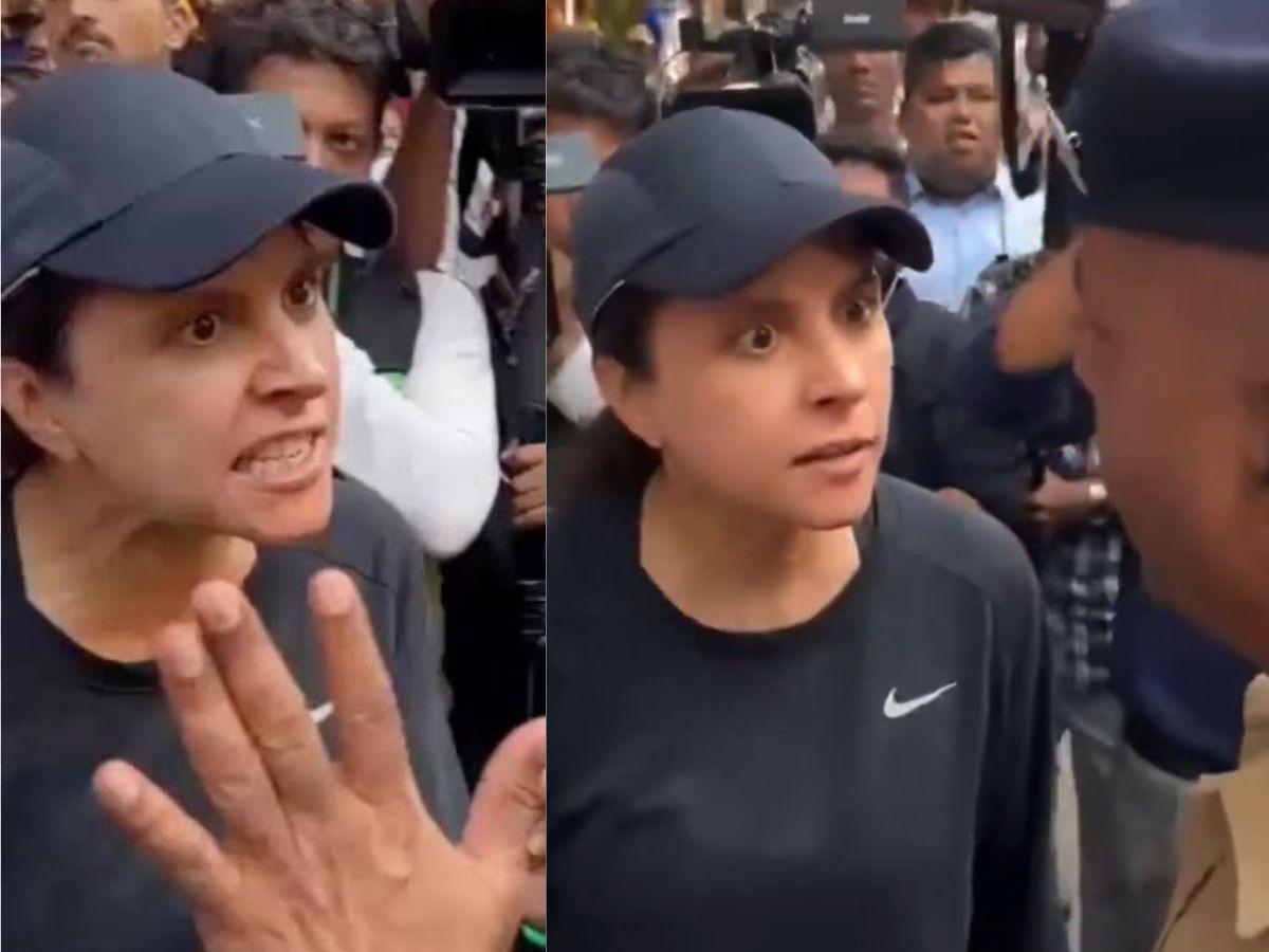 Who is the Woman Who Confronted Minister Girish Mahajan During Worli Traffic Chaos? Viral Video From Mumbai Rally Sparks Public Debate | Watch Viral Video