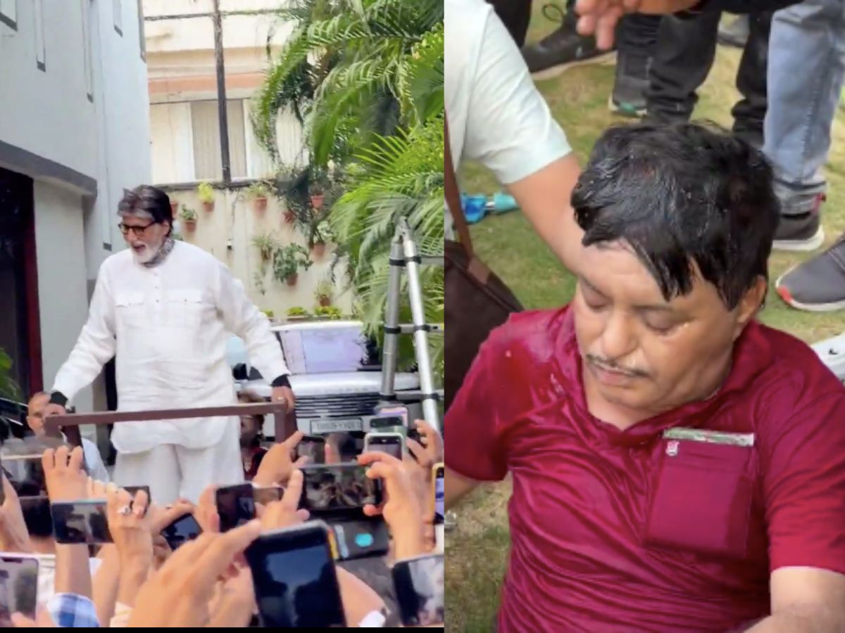 Amitabh Bachchan Fan Collapses On Road Due to Heatwave Outside Jalsa Trying to Catch Glimpse of Actor | Watch
