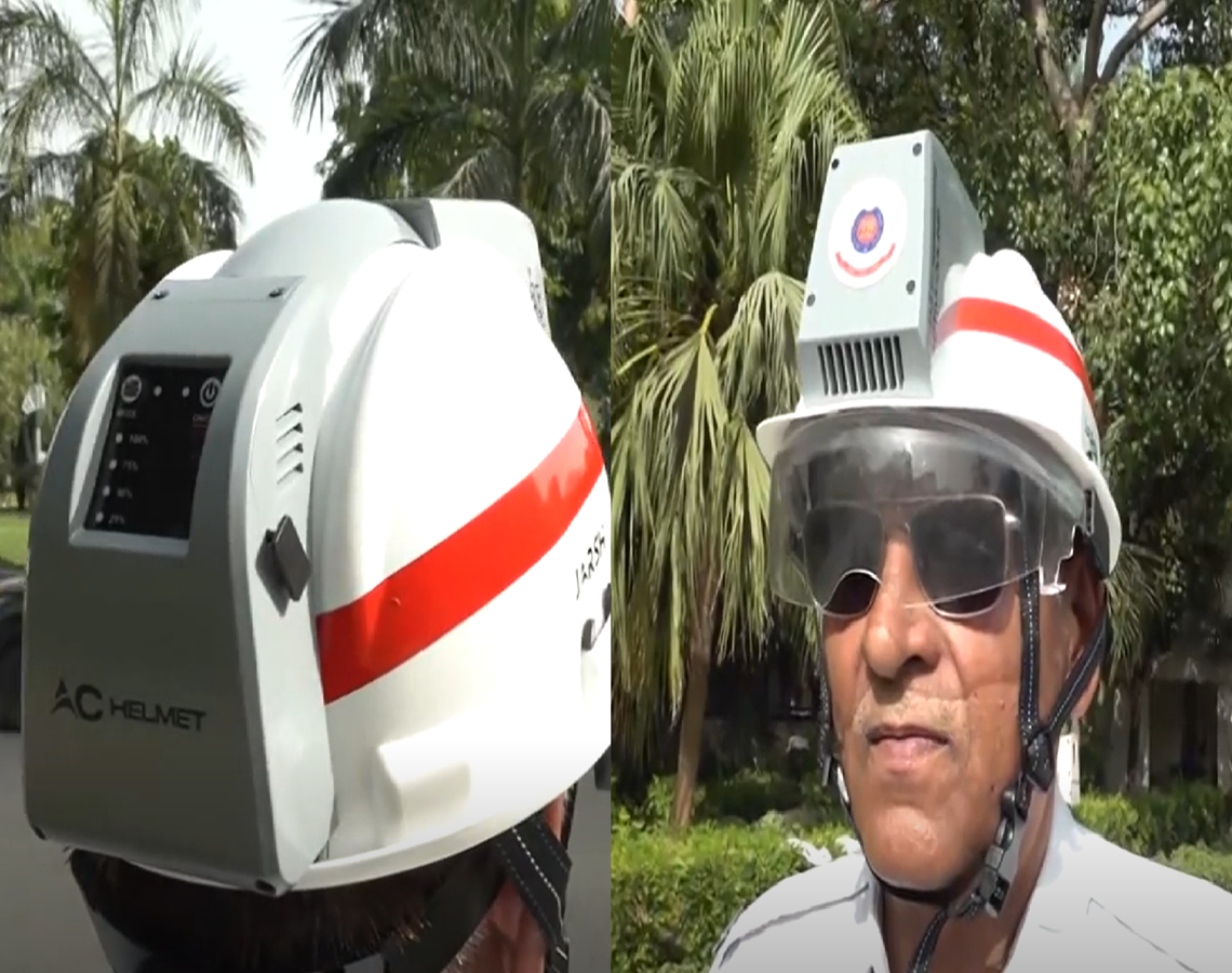 How Delhi Traffic Police Are Battling Extreme Heat with AC Helmets and Cooling Kits; Check Countries Already Using Similar Technology