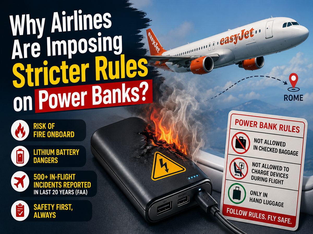 563 Smoke, Fire Incidents in 20 Years: Why Airlines Don't Want You to Carry Powerbanks on Flights?