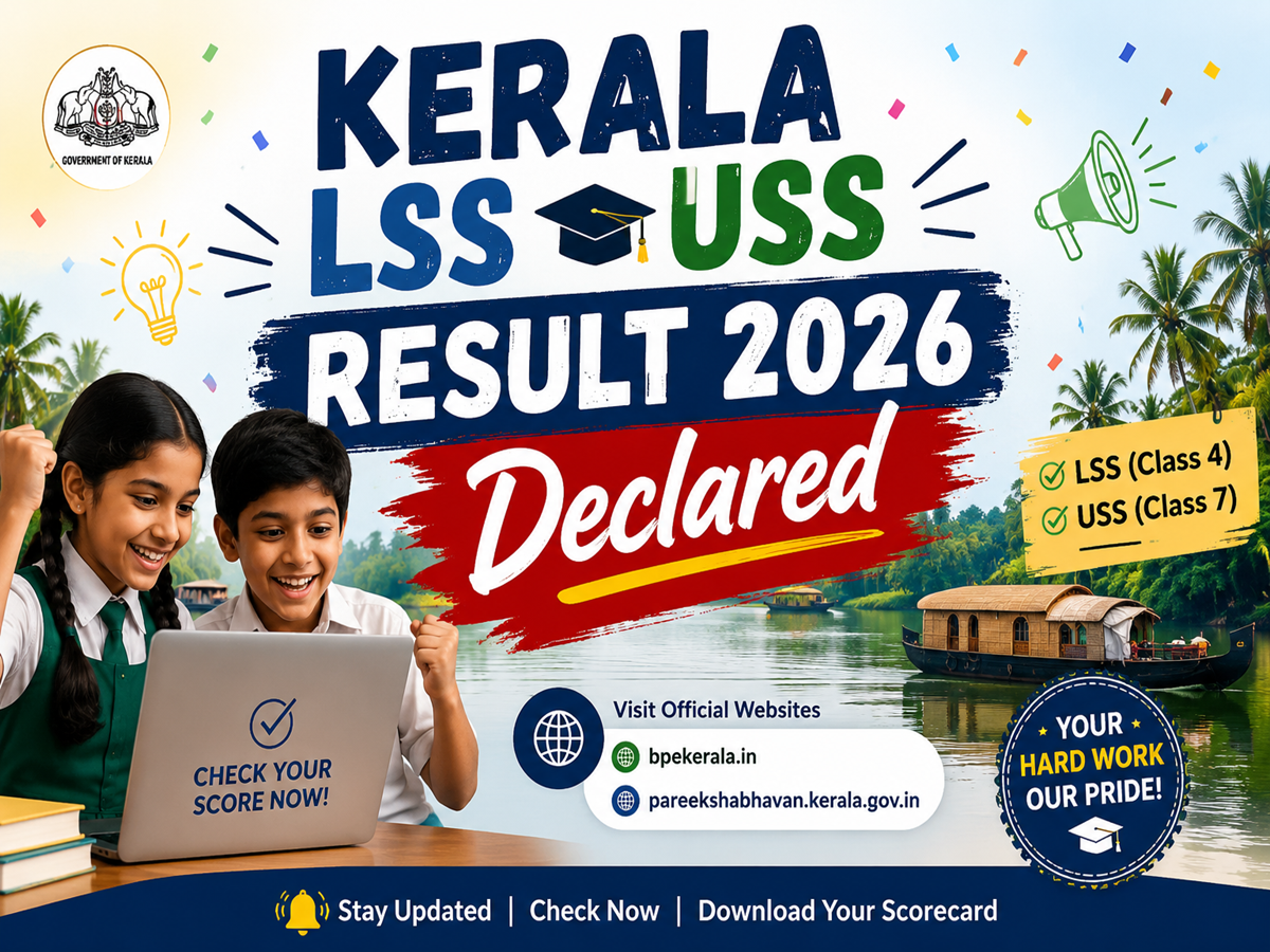 Kerala LSS USS Result 2026 Declared: Official Website Not Working? Here’s How Students Can Still Check Scores Easily
