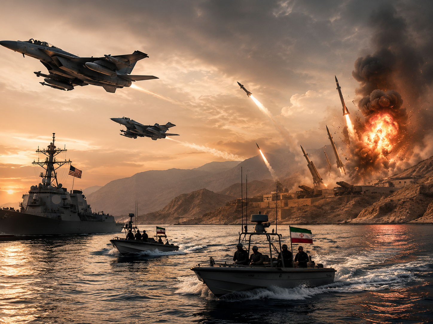US-Iran War Updates: US Attacks Iranian Missile Launch Sites and Boats in ‘Self-Defence’ Strike Amid Ceasefire Talks