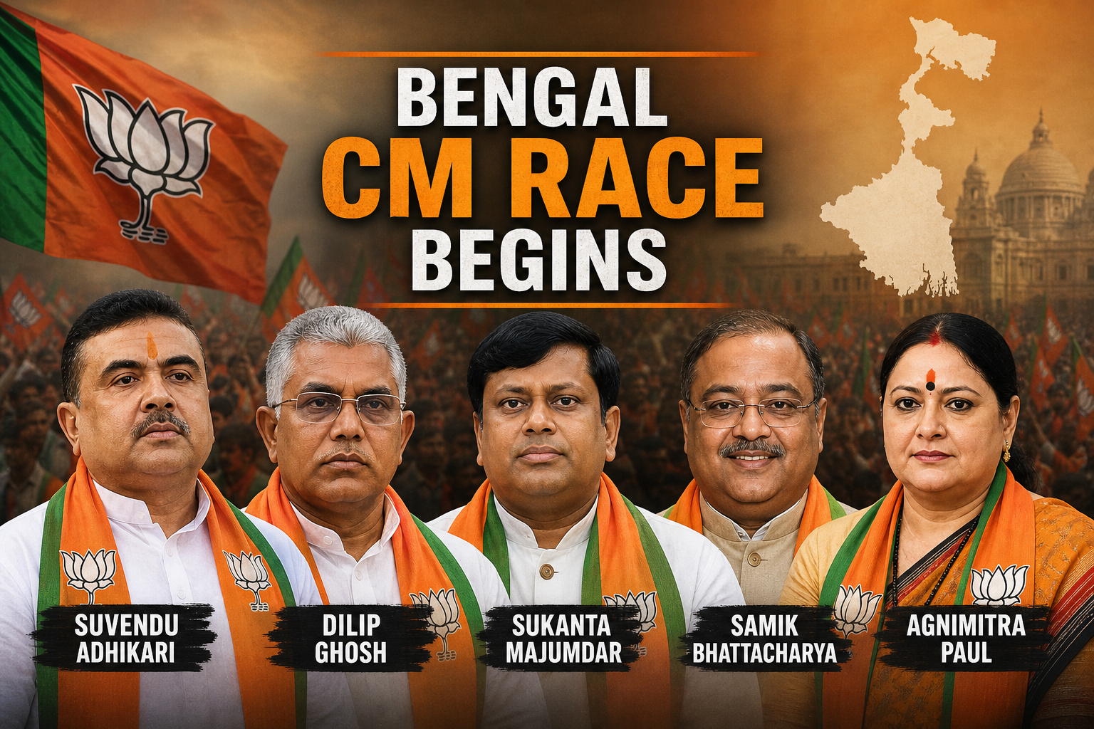 Who Will Be Next Bengal CM If BJP Comes To Power? 5 Top Frontrunners