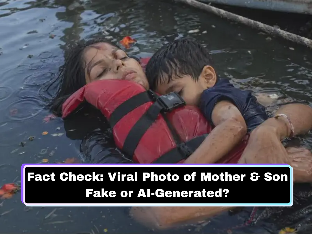 Jabalpur Cruise Boat Tragedy: Is Viral Photo of Mother & Son Clinging to Each Other Fake or AI-Generated? Jabalpur Collector Responds