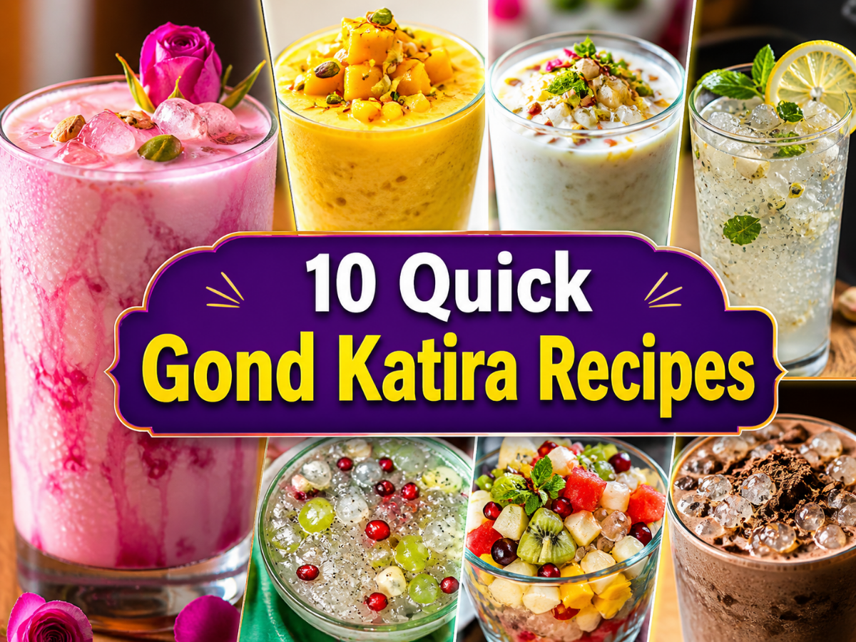 10 Quick Gond Katira Recipes: From Refreshing Sharbat to Rich Falooda You Must Try at Home This Summer
