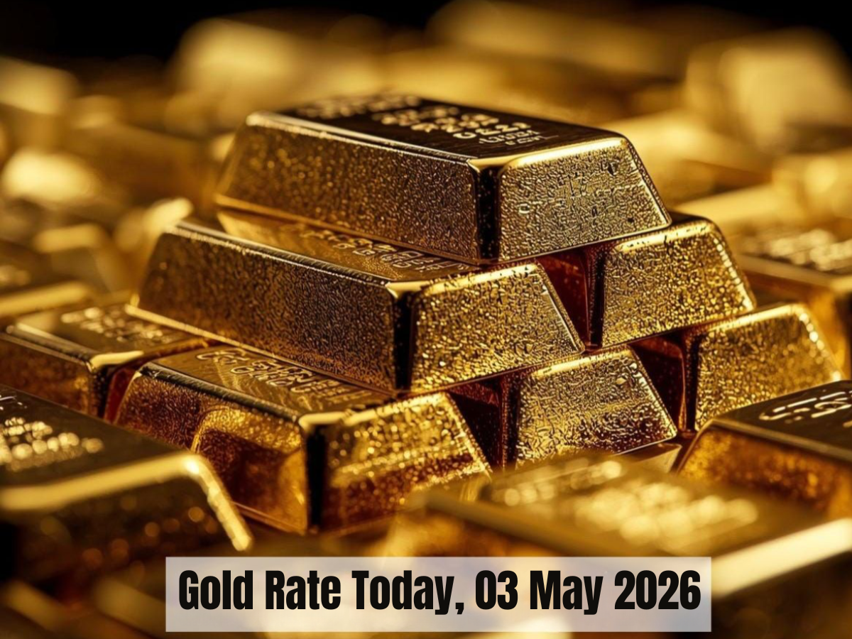 Gold Rate Today [03 May, 2026]: Gold Rates Edges Lower to $4,613, Inflation Fears Weigh; Domestic Rates Surges to ₹1.53 Lakh/10g | Check City-Wise Price of 24K, 22K & 18K