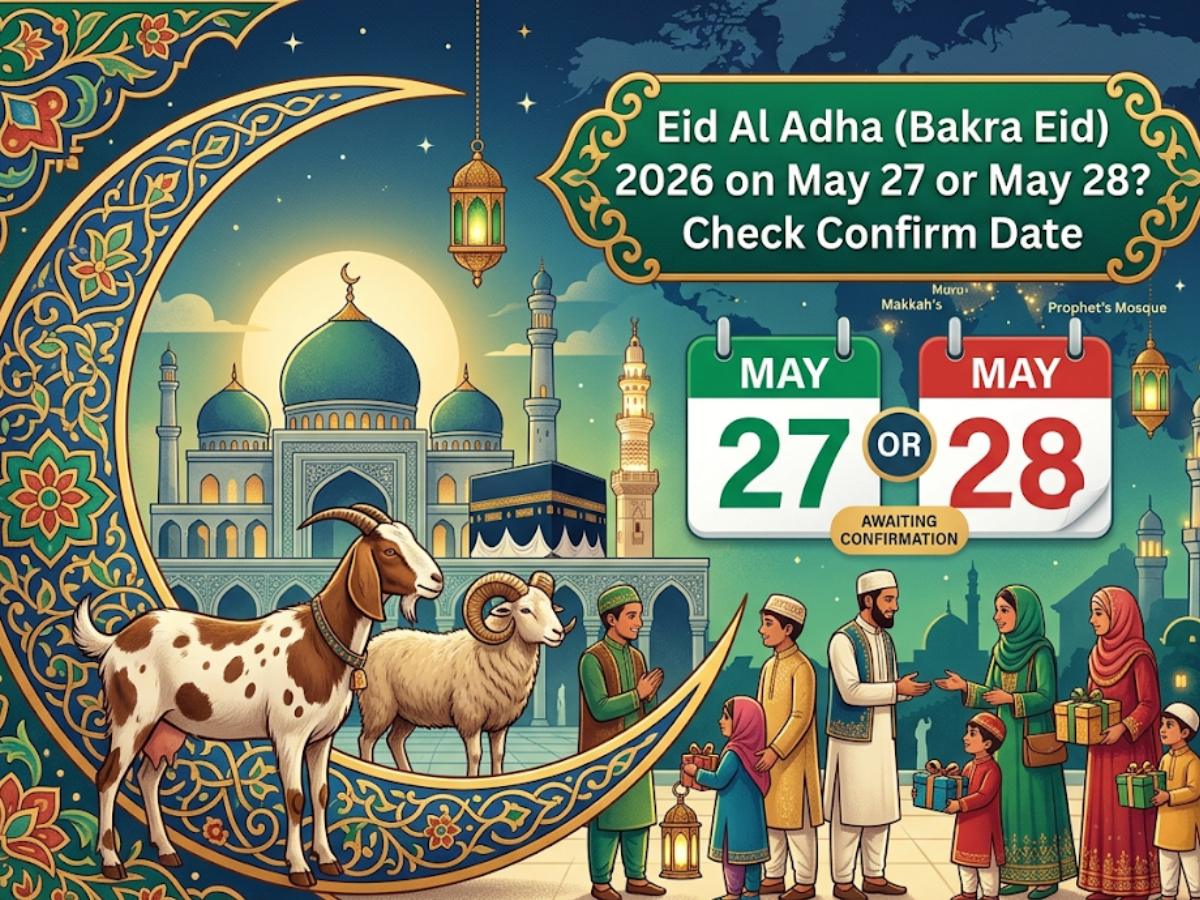 Eid Al Adha (Bakra Eid) 2026 on May 27 or May 28? Check the Confirmed Date in the UAE, India, Turkey, Saudi Arabia & More