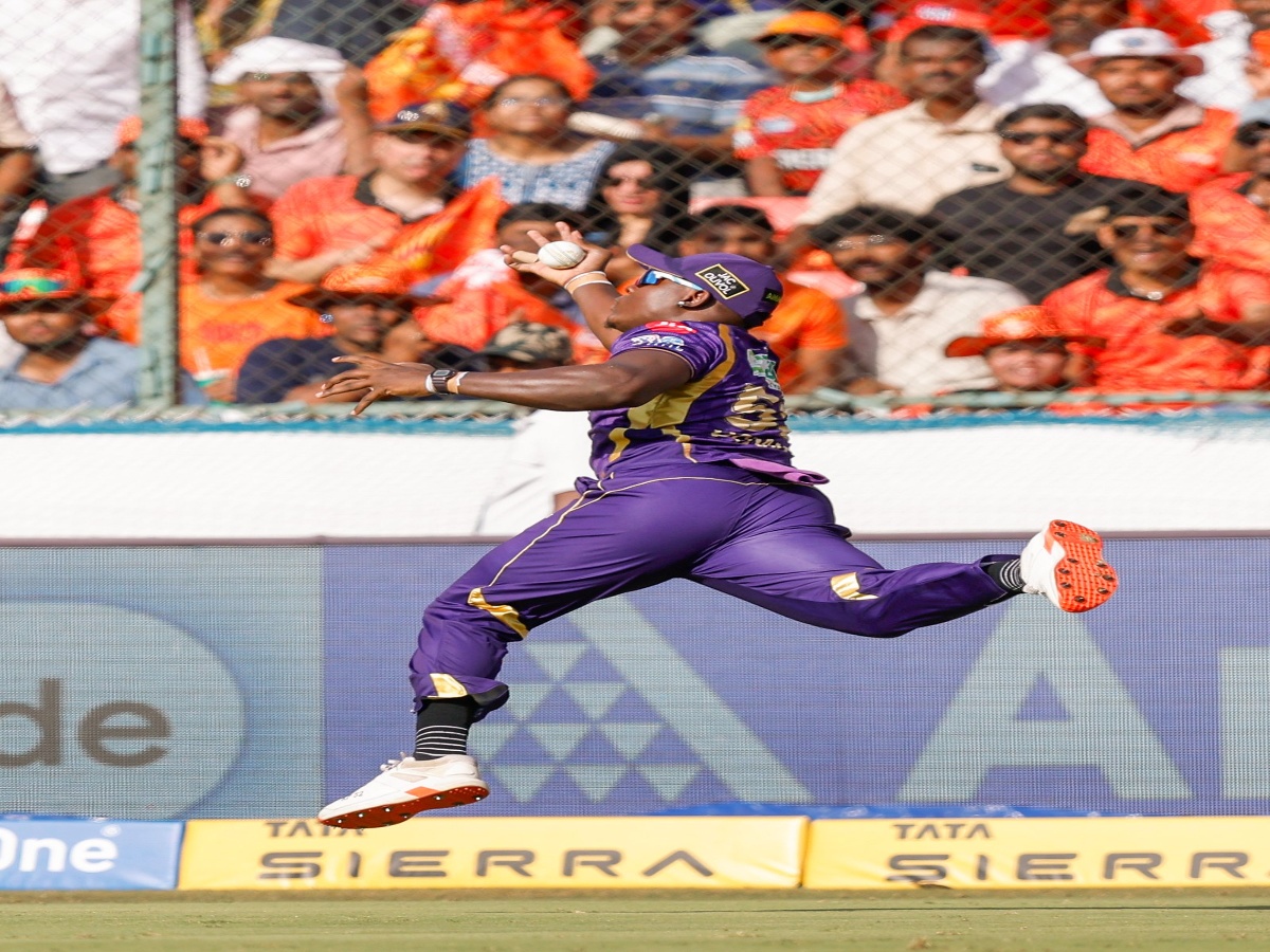 WATCH: Rovman Powell Goes Air Borne, Plucks A Stunner To Send Heinrich Klaasen Packing in SRH vs KKR IPL 2026 Clash At Rajiv Gandhi Stadium