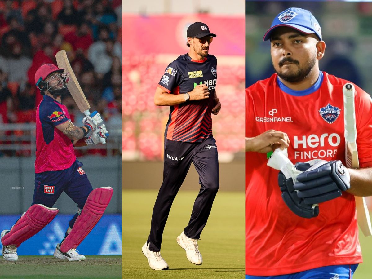 RR vs DC Injury News: Will Mitchell Starc, Riyan Parag, And Prithvi Shaw Play Today in Sawai Mansingh Stadium?