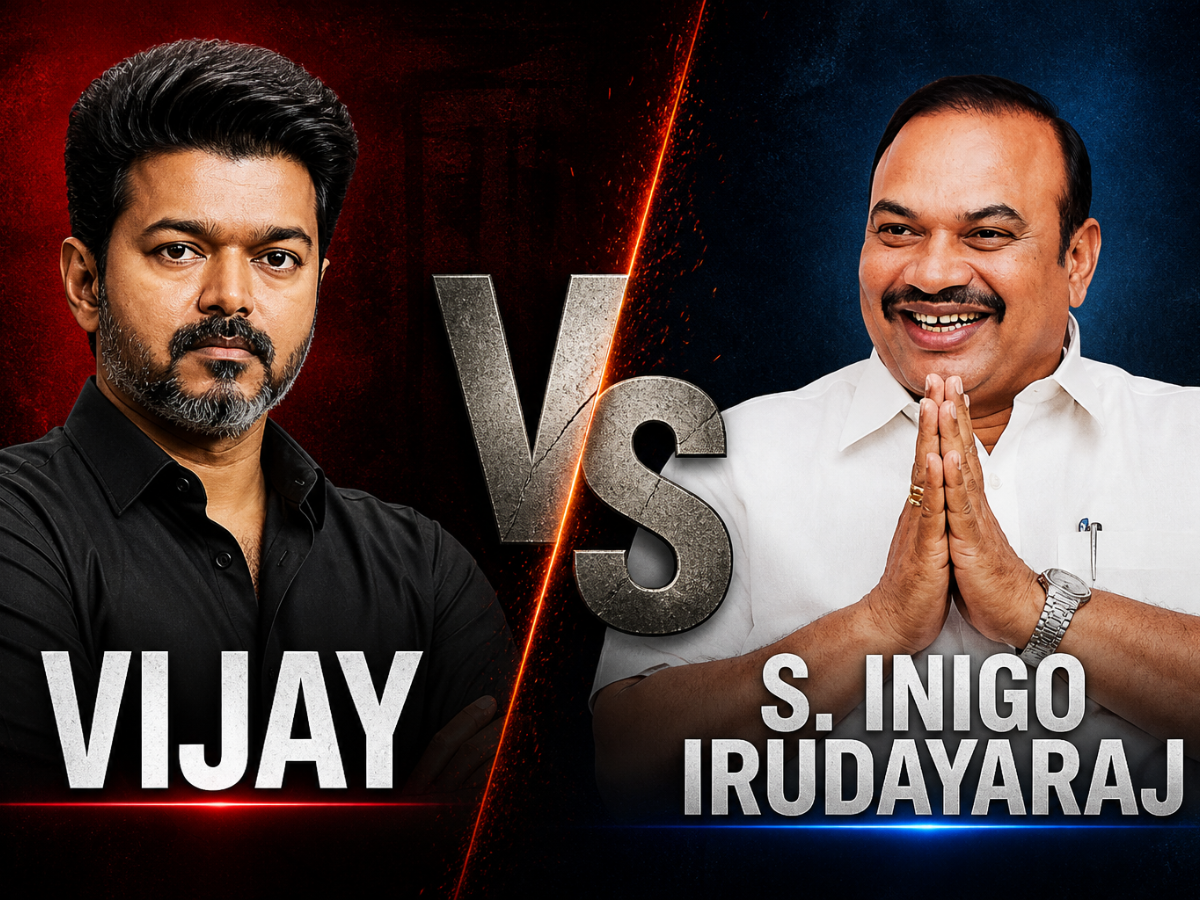 Vijay vs S. Inigo Irudayaraj: Can South Star Dent DMK Stronghold in Tiruchirappalli East?