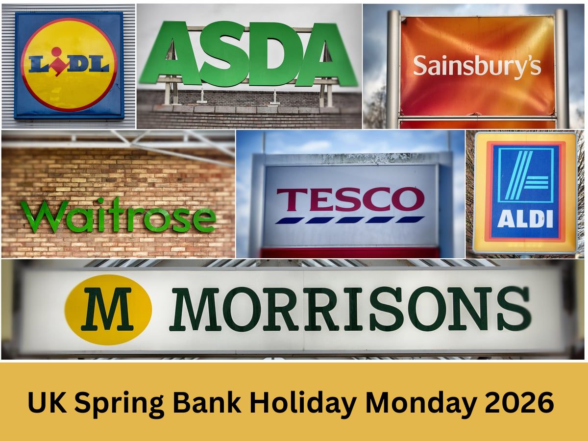 UK Spring Bank Holiday Monday 2026: Check Opening & Closing Times for Morrisons, Aldi, Lidl, Tesco, Asda, Waitrose, M&S & More Supermarkets - Full List Here