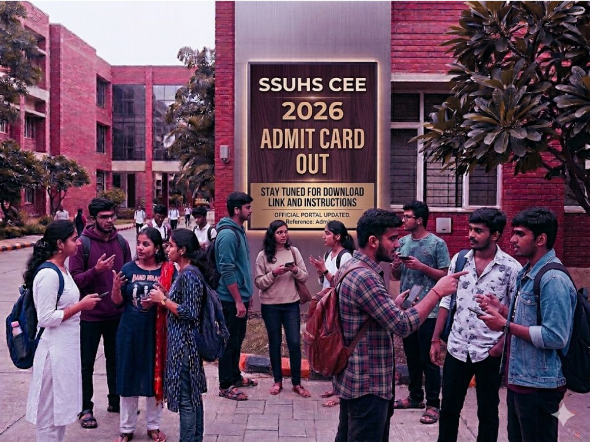 SSUHS CEE Admit Card 2026 Out: Check SSUHS Exam Date, Download Procedure, Exam Day Guidelines