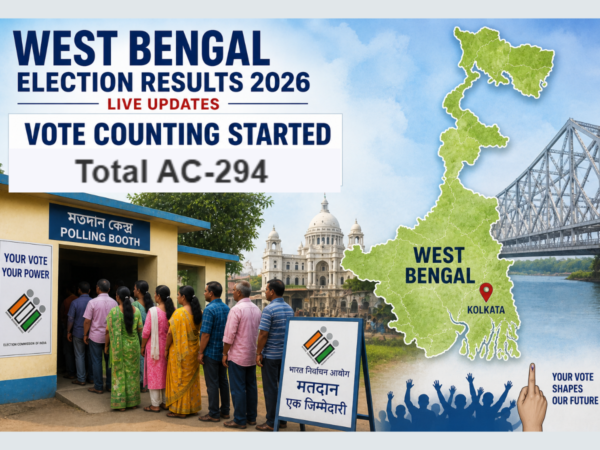 West Bengal Election Results 2026: Vote Counting Begins, TMC Takes Early Lead in Initial Trends