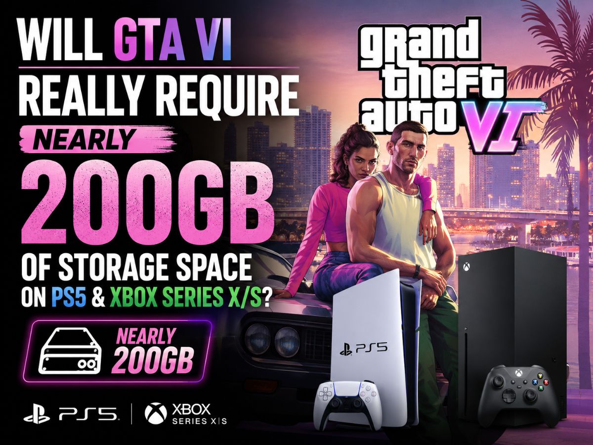 GTA 6 Latest Update: Will Grand Theft Auto VI Really Require Nearly 200GB of Storage Space on PS5 & Xbox Series X/S? Here's What We Know
